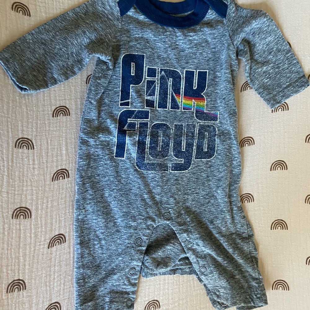 Pink Floyd Gray Kids One Piece (size 6-9 months)